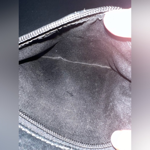 EUC Coach Black Pebbled Leather Swingpack Crossbody - Black - Picture 4 of 9